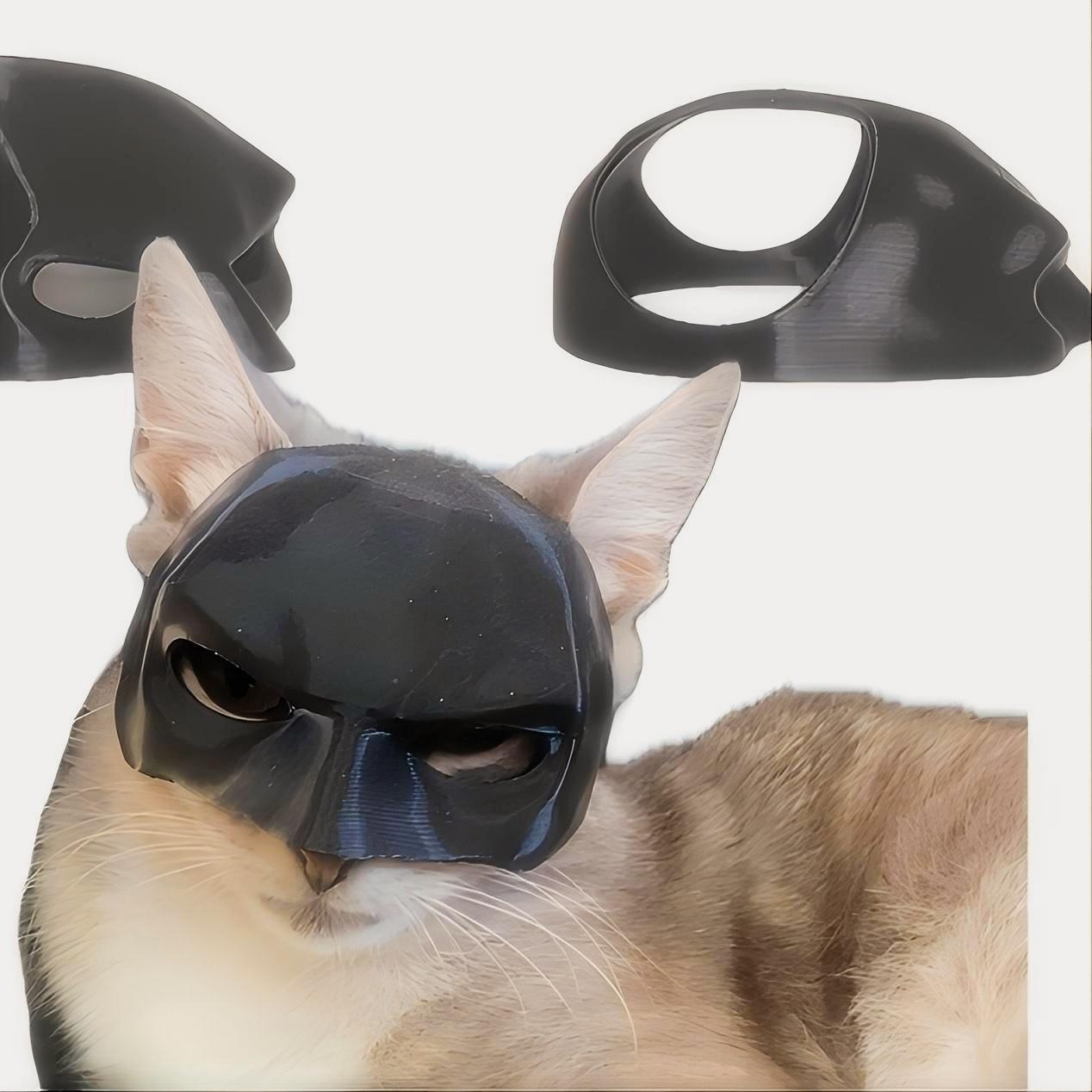 Cosplay Bat Prop - Máscara de morcego de gato fofo,