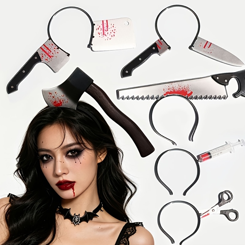 Cosplay Prop Axe - Decoração de Halloween, Machado Sangrento Falso,