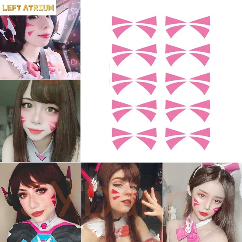Dva Cosplay Prop - Adesivos D.Va: Acessórios de Cosplay, Tatuagem
