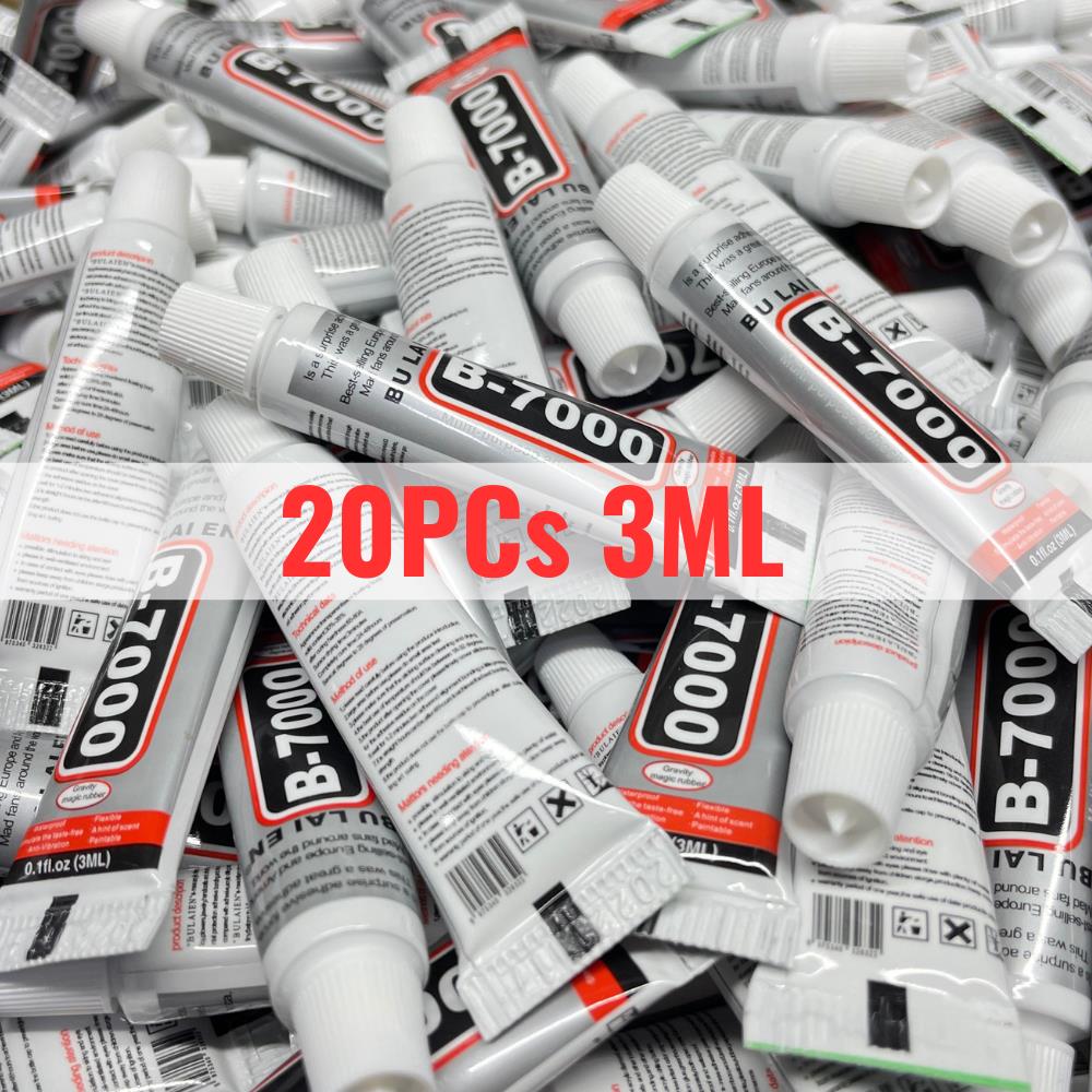 1/5/10/20 pçs b7000 3ml vidro  - Contact Cement Glue avaliação e preço