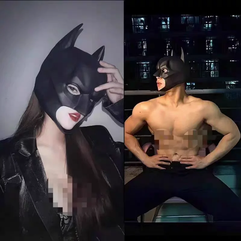 Máscara de Morcego Preta de Ha - Cosplay Bat Prop avaliação e preço