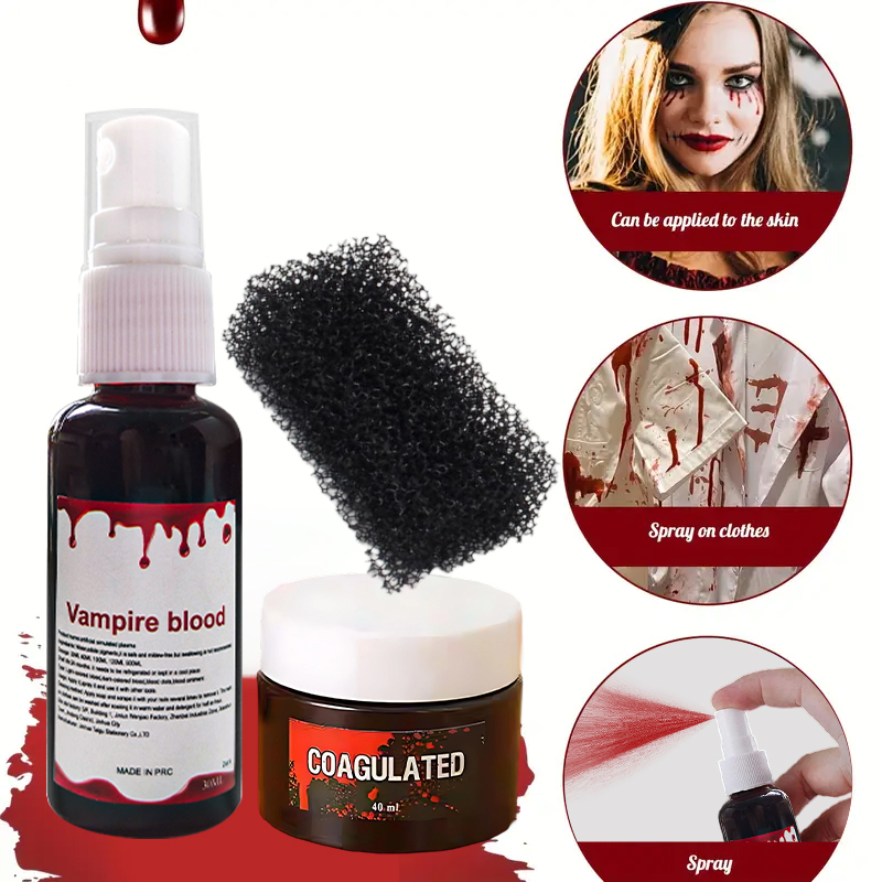 Kit de Maquiagem de Sangue Fal - Body Paint Sfx avaliação e preço