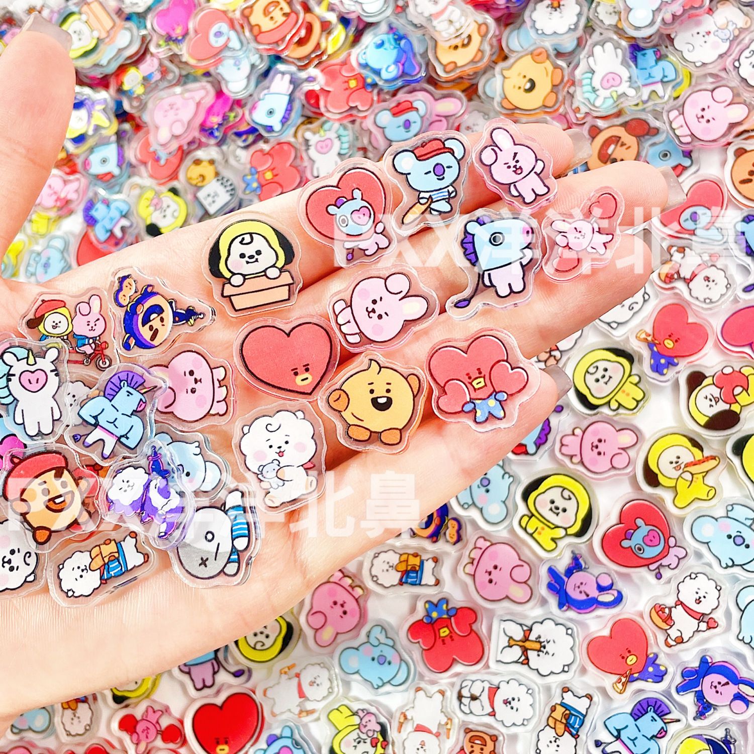 100 peças BT21 BTS de acrílico - Cosplay Material For Prop avaliação e preço