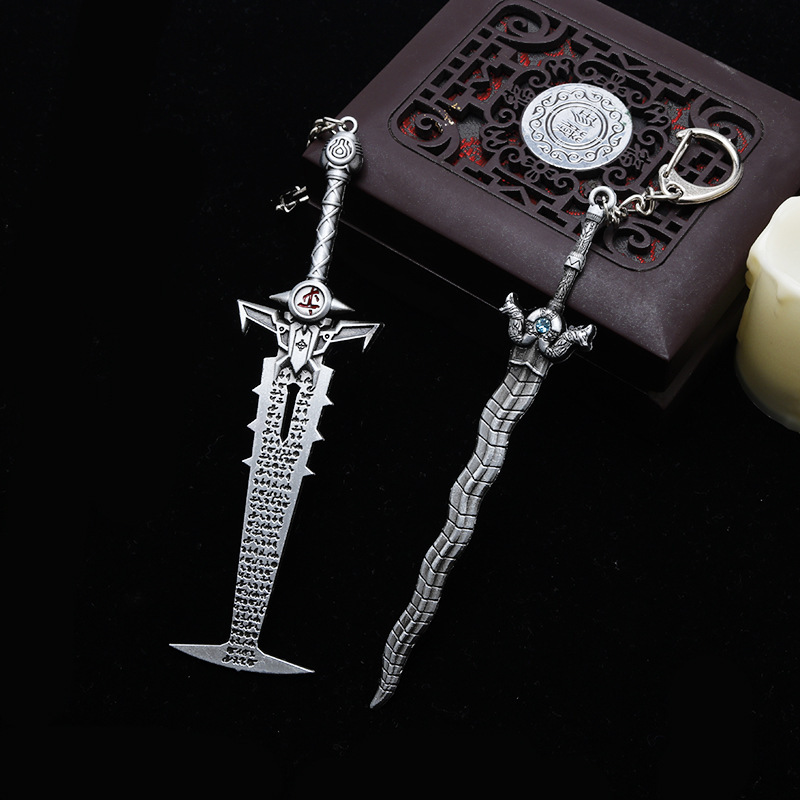 Jogo doom eterno cadinho lâmin - Keyblade Cosplay Prop avaliação e preço