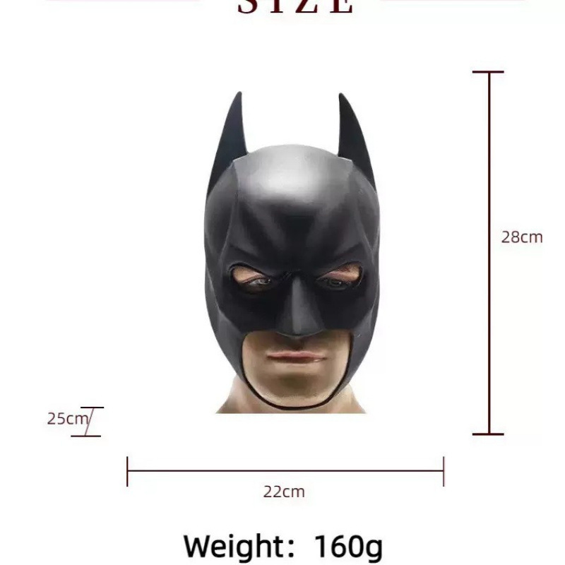 Máscara de Látex para Homens e - Cosplay Bat Prop avaliação e preço